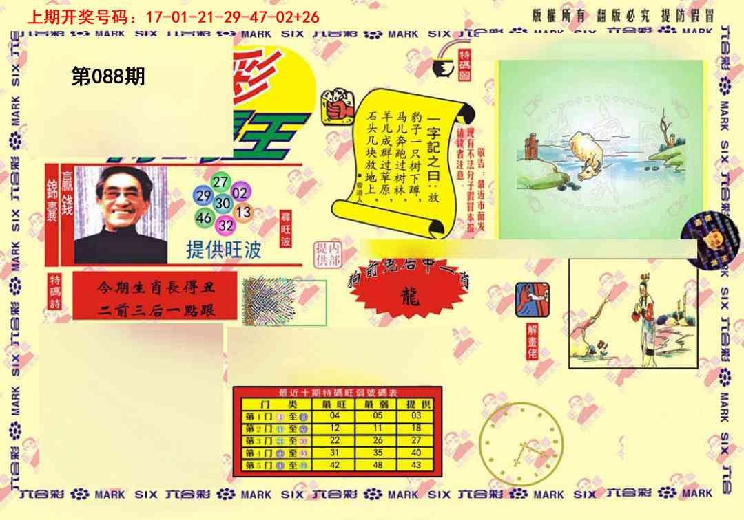 088期心水特码(信封)[图]