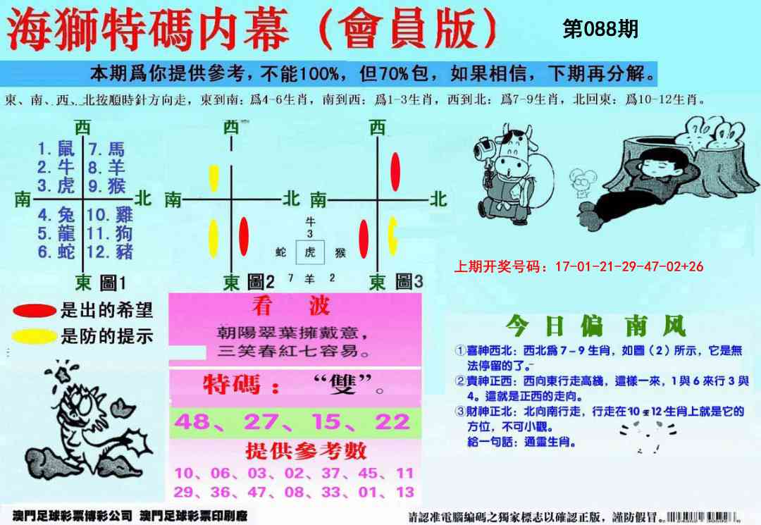 088期另版海狮特码内幕报[图]