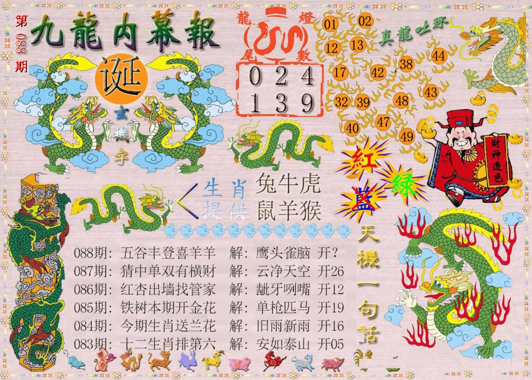 088期九龙内幕报[图]